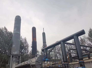 义市兴安化工有限公司煤气站三期焚烧炉建成即将投运